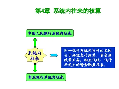 第四章-系统内往来的核算