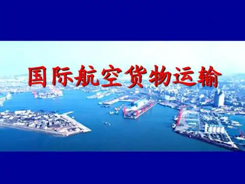 第7章 国际航空货物运输