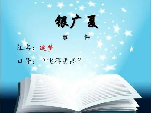 银广夏事件分析-PPT精品文档