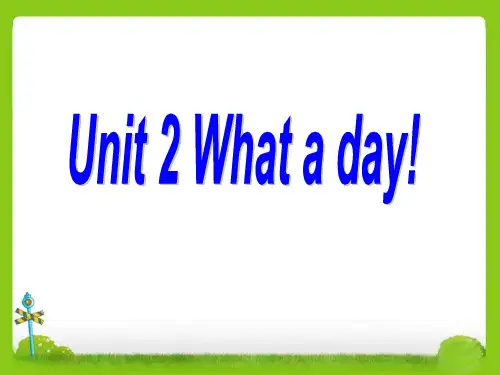 牛津译林版六年级英语上册Unit 2 What a day 课件 1.ppt