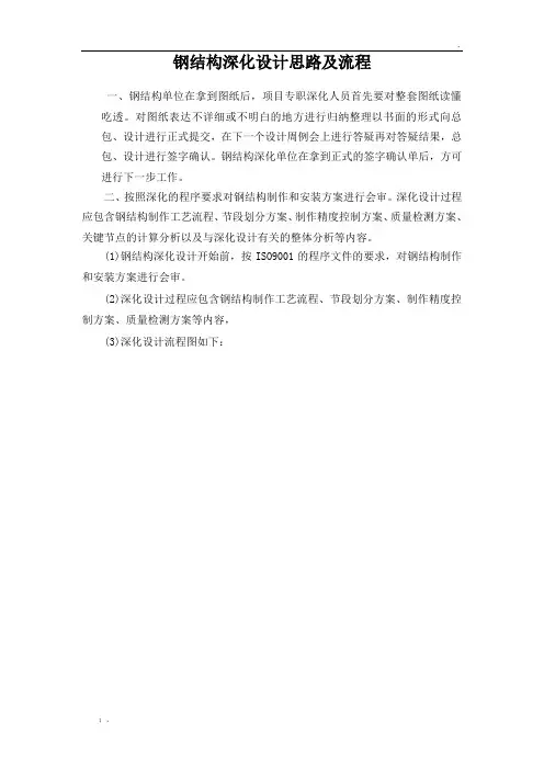 深化设计思路及流程