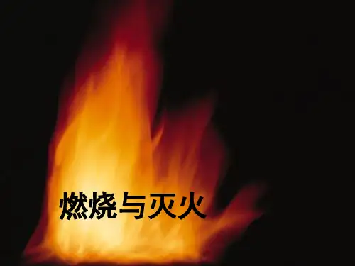 《燃烧与灭火》PPT课件