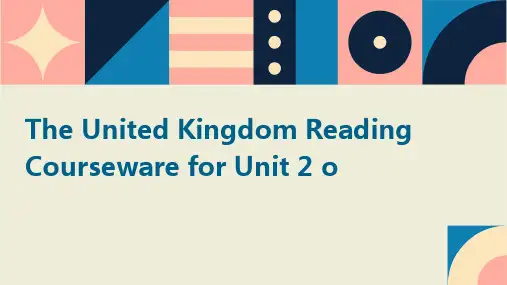 高中英语第二单元TheunitedKingdomReading课件新人教版必修