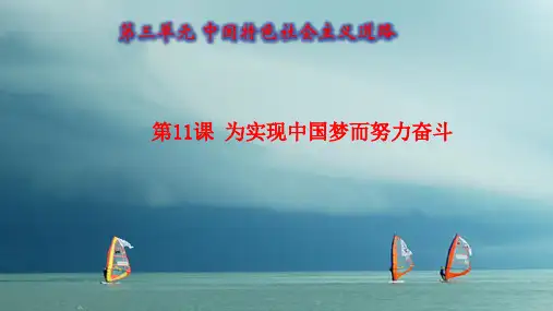 人教部编版历史八年级下册第11课为实现中国梦而努力奋斗课件(共16张PPT)