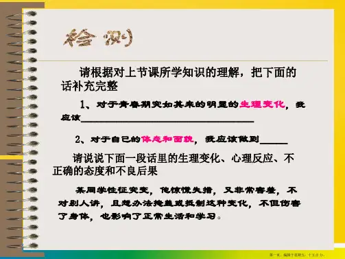 初一政治下学期消除心理烦恼快乐成长PPT