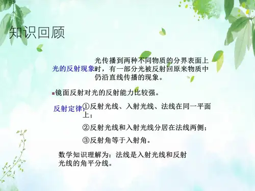 人教版-物理八年级上《平面镜成像》精品课件 