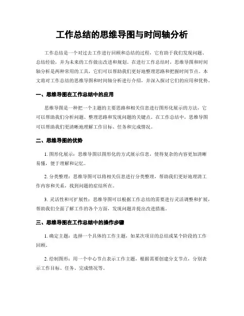 工作总结的思维导图与时间轴分析