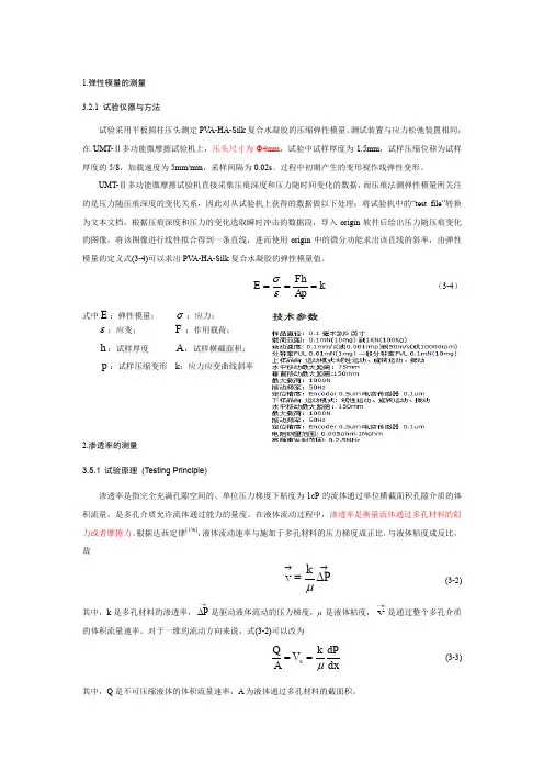 弹性模量的测量实验方法3