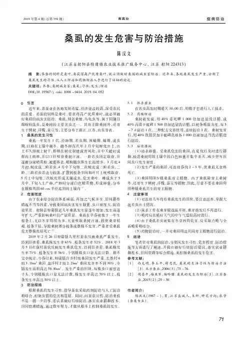 桑虱的发生危害与防治措施