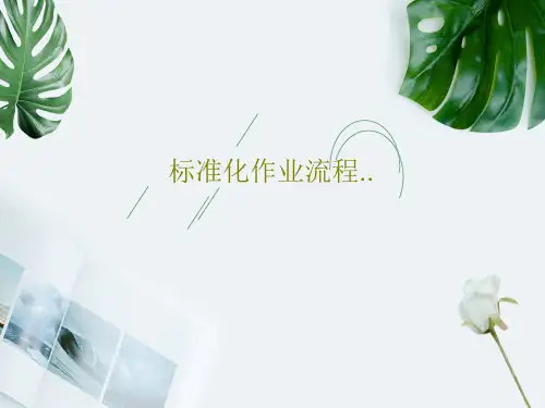 标准化作业流程..共40页PPT