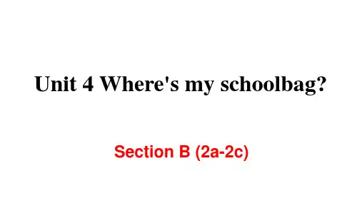Unit4SectionB(2a-2c)()22-23人教版七年级英语上册