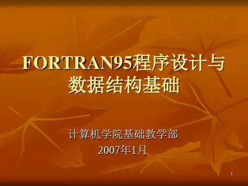 FORTRAN95概述