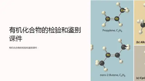 有机化合物的检验和鉴别课件