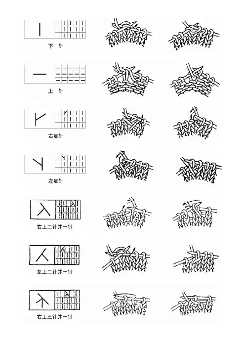 毛衣编织 棒针+钩针基础针法 