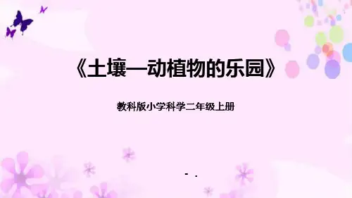 《土壤——动植物的乐园》PPT课件