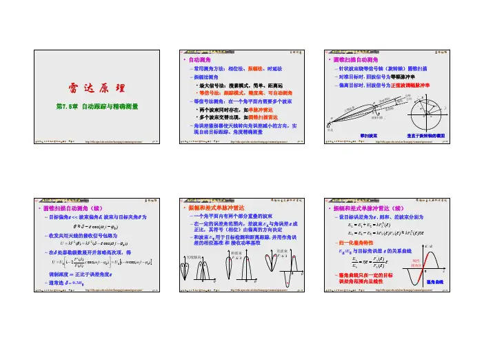 南京理工大学雷达原理课件6.5&7.5章
