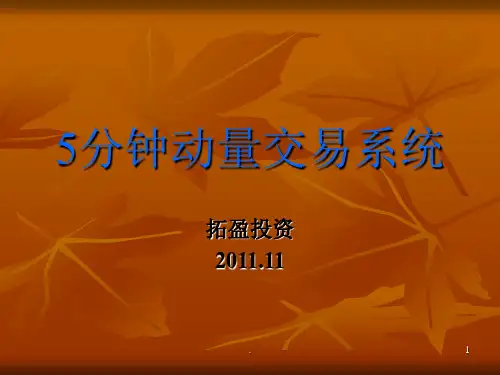 分钟动量交易系统PPT课件