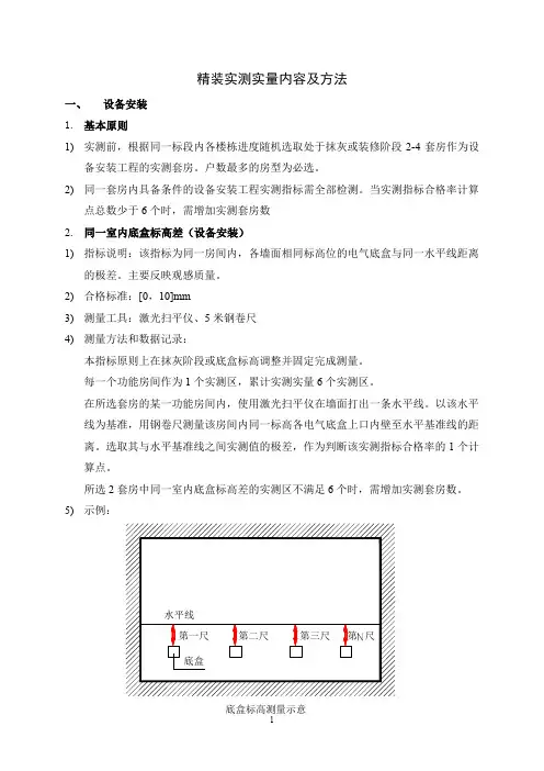 精装实测实量操作指引