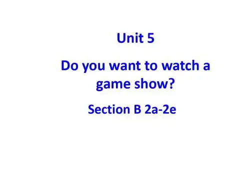 人教英语八年级上册 Unit5Section B 2a-2e(共18张PPT)