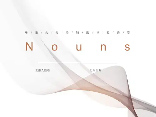 英语名词考点归纳