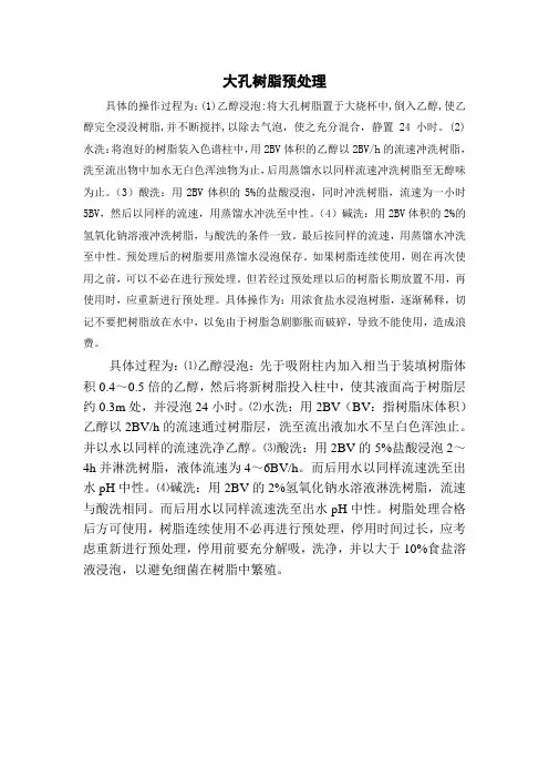 大孔树脂预处理 2
