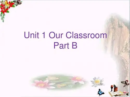 四年级英语上册Unit1OurclassroomPartB PPT精品课件2(新版)闽教版
