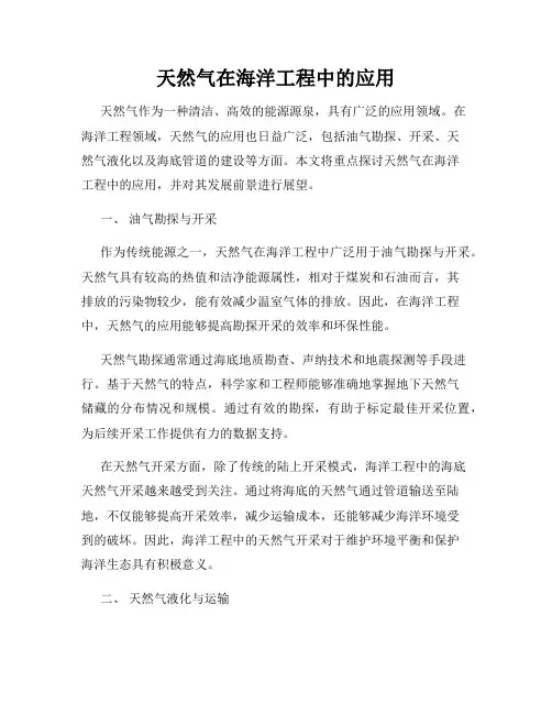 天然气在海洋工程中的应用