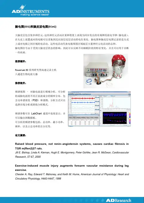 脑电图 (EEG) 和脑皮层电图 (ECoG)
