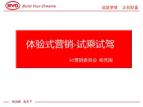 体验式营销-试乘试驾PPT课件