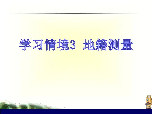 地籍与房产测量3.1 地籍控制测量