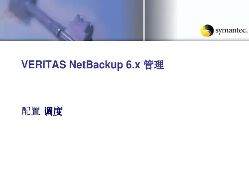 NBU(netbackup)配置调度