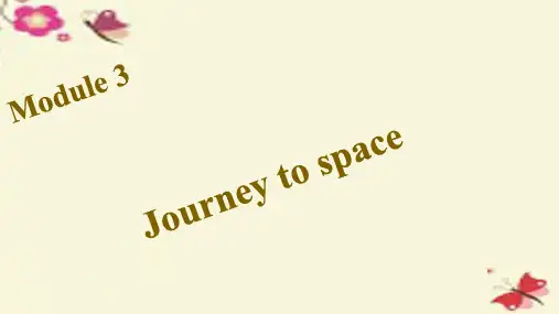 八年级英语下册 Module 3 Journey to space习题课件 (新版)外研版