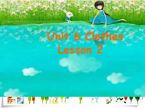 人教版新起点小学英语一年级下册Unit 6 Clothes Lesson 2 课件 2