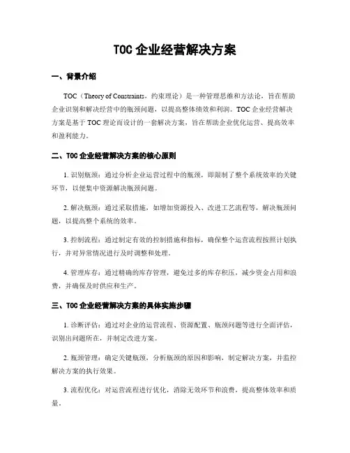 TOC企业经营解决方案