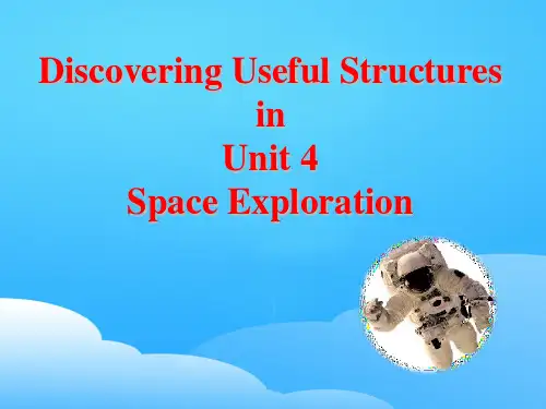 2019新人教高一英语必修三第四单元Discovering Useful Structures(共35张PPT )