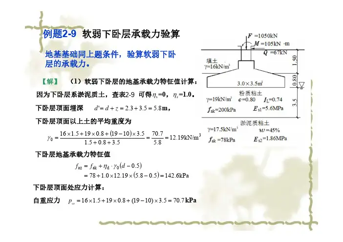 6-5 软弱下卧层验算算例