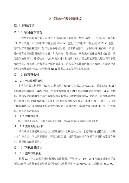 17评价结论及对策建议