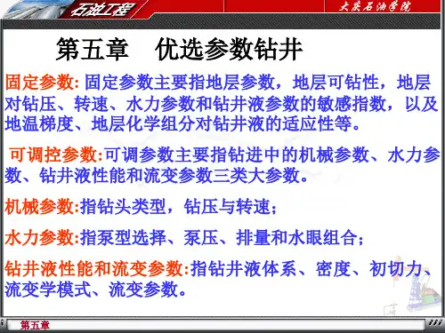 钻井参数优化
