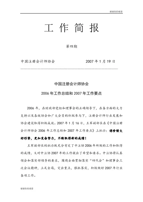 2006年工作总结和2007年工作要点.doc