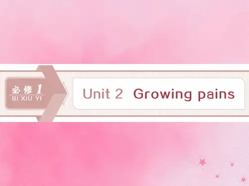 Unit2Growingpains课件牛津译林版必修1