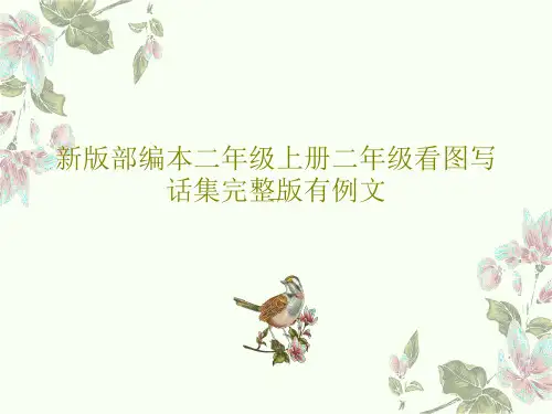 新版部编本二年级上册二年级看图写话集完整版有例文共72页文档