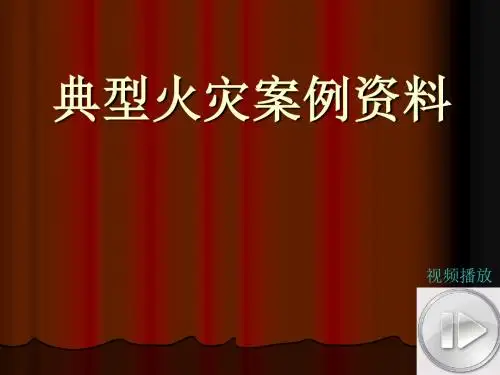 典型火灾案例