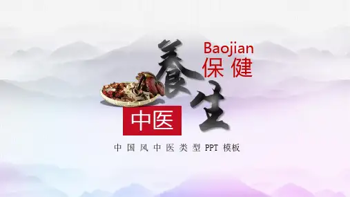 中国风中医类型PPT模板