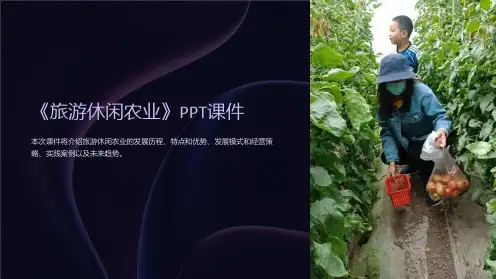 《旅游休闲农业》课件