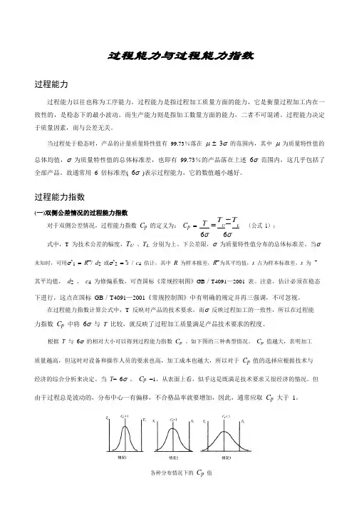 (完整版)过程能力与过程能力指数分析
