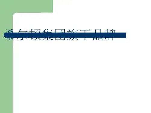 希尔顿集团品牌市场细分