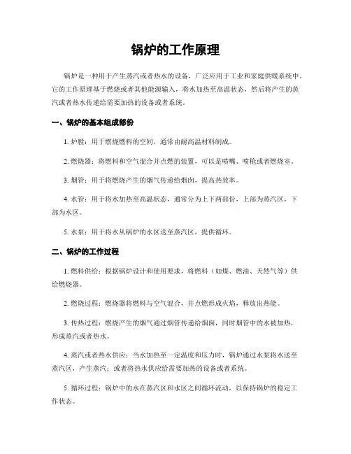 锅炉的工作原理