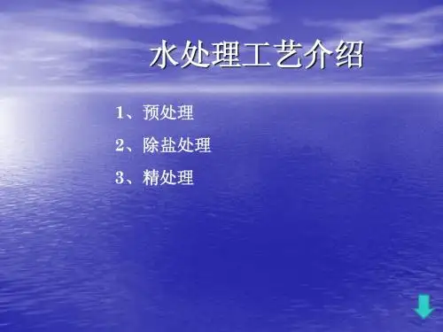 水处理工艺介绍
