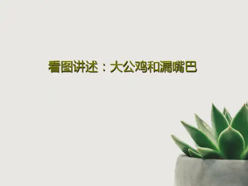 看图讲述：大公鸡和漏嘴巴PPT文档31页