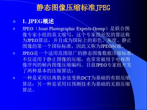 JPEG及JPEG2000剖析